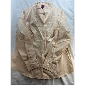 GILI Got It Love It Shirt Top Blouse Plus Size 18W Womens Peach